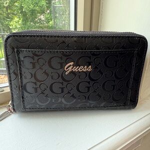Guess Embossed Black Wallet